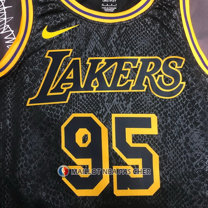 Maillot Los Angeles Lakers Juan Toscano-Anderson NO 95 Mamba 2021-22 Noir